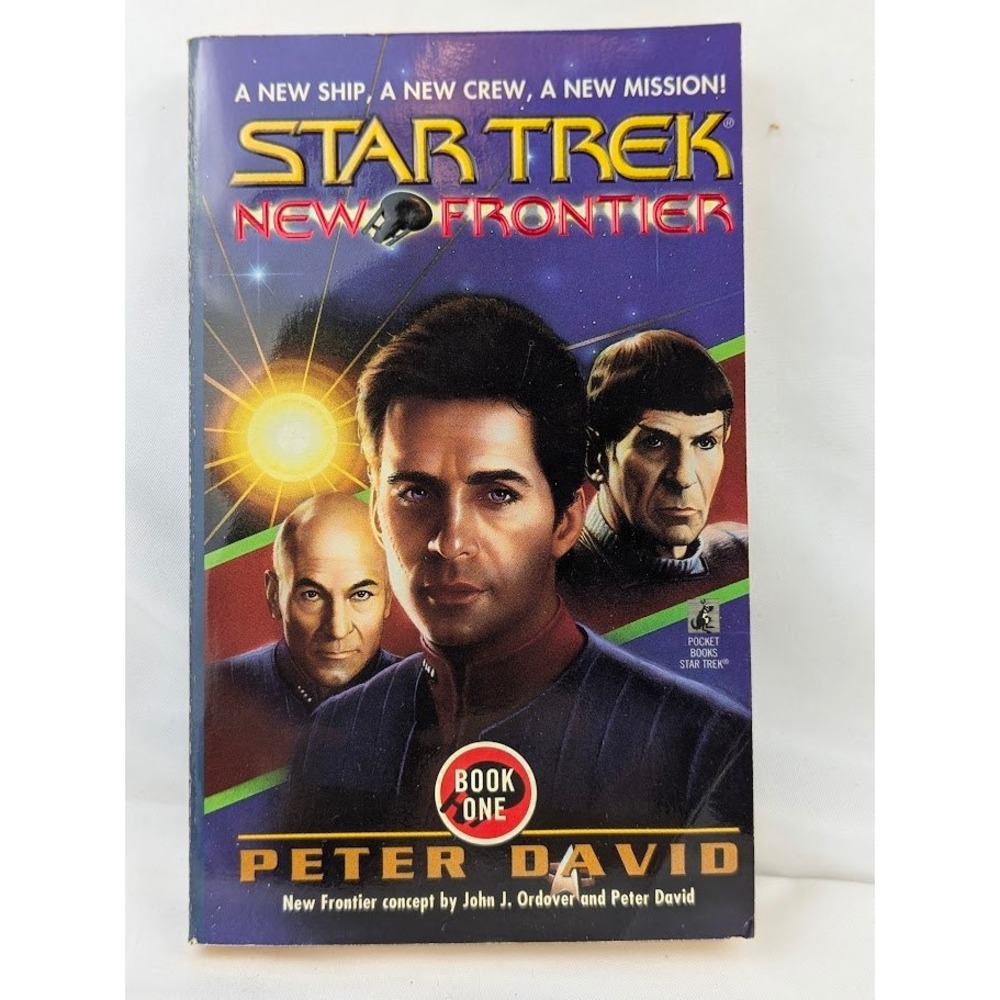 Pocket Books Star Trek Book One New Frontier Peter David 1997 Sci-Fi Novel